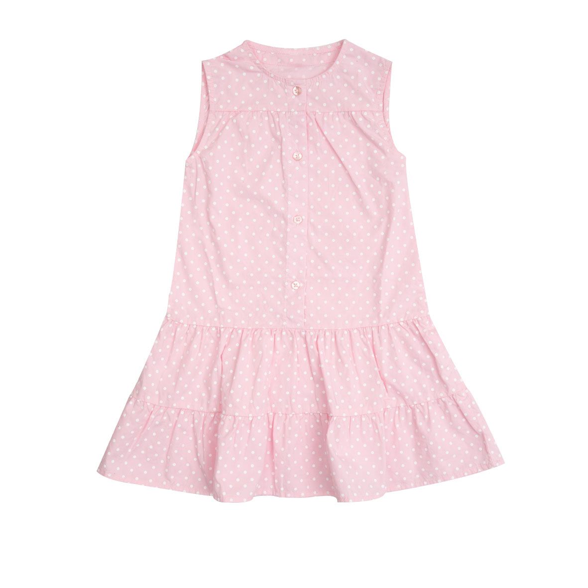 Vestito bambina rosa con pois - Mawi