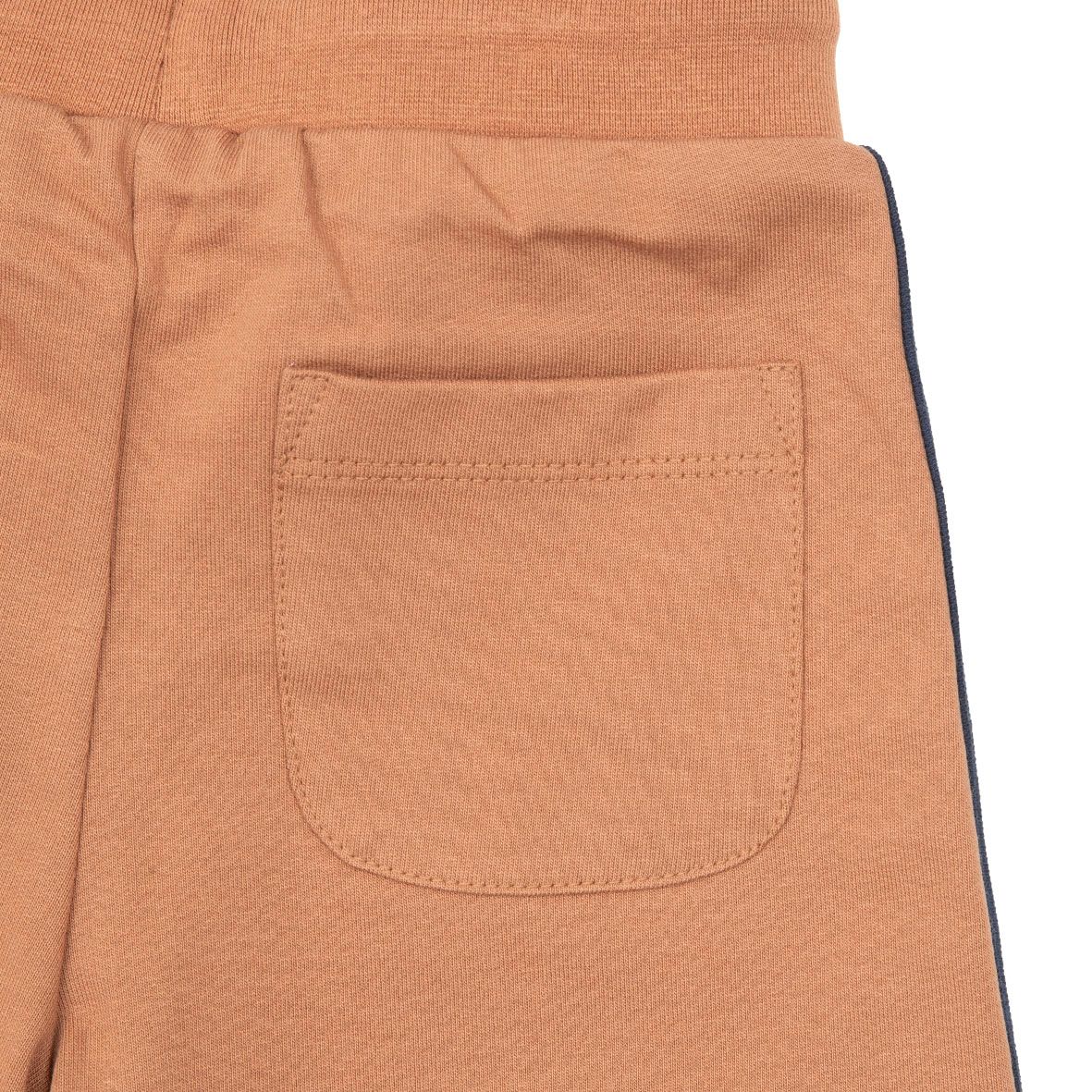 Pantalone bimbo marrone stampa moto - Mawi