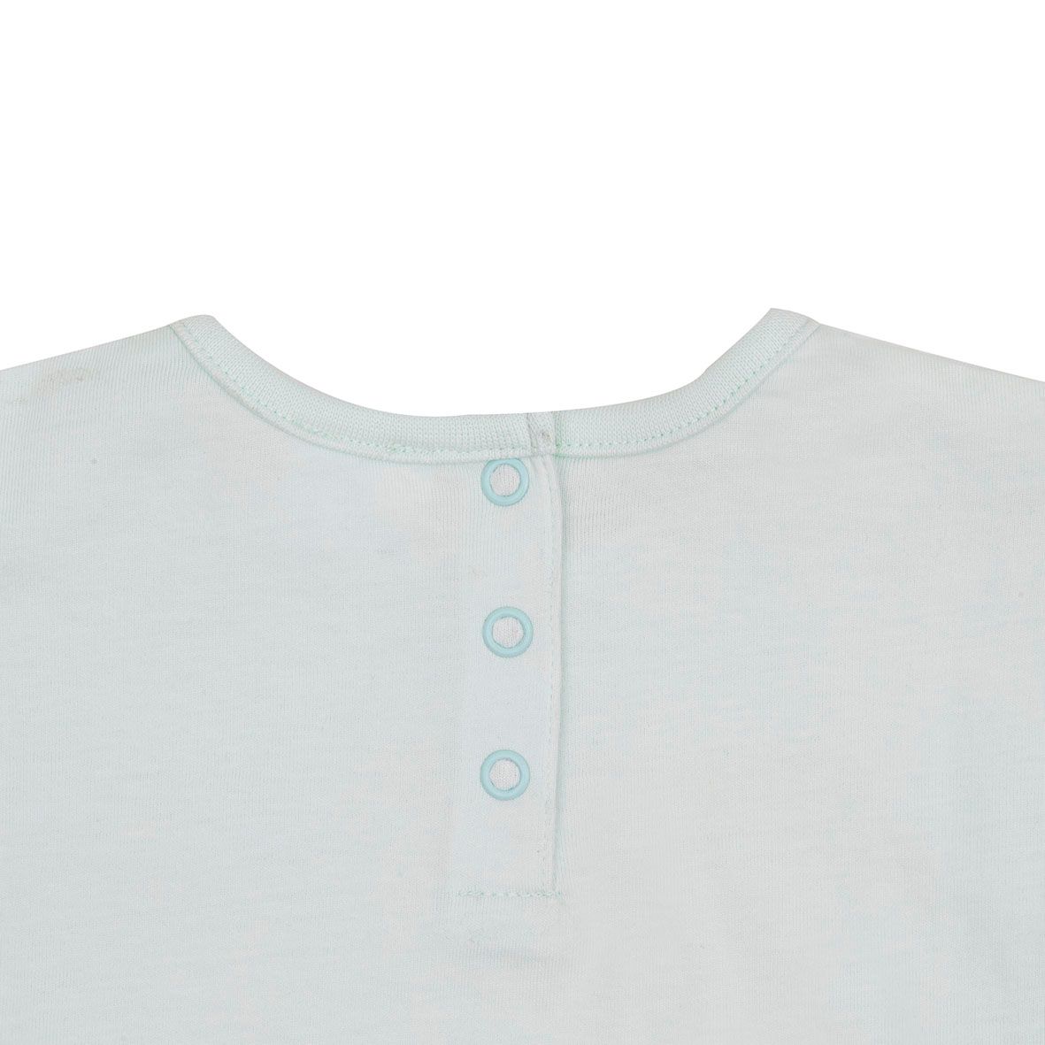 Maglia bimba verde chiaro stampa margherite - Mawi