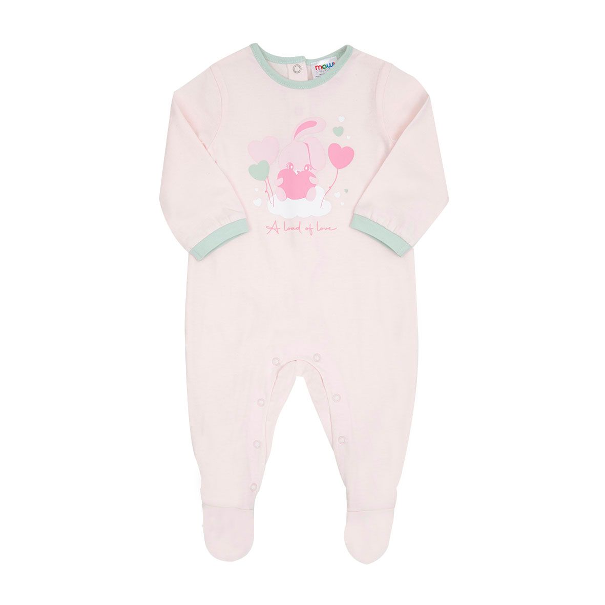 Tutina neonata rosa coniglietto - Mawi