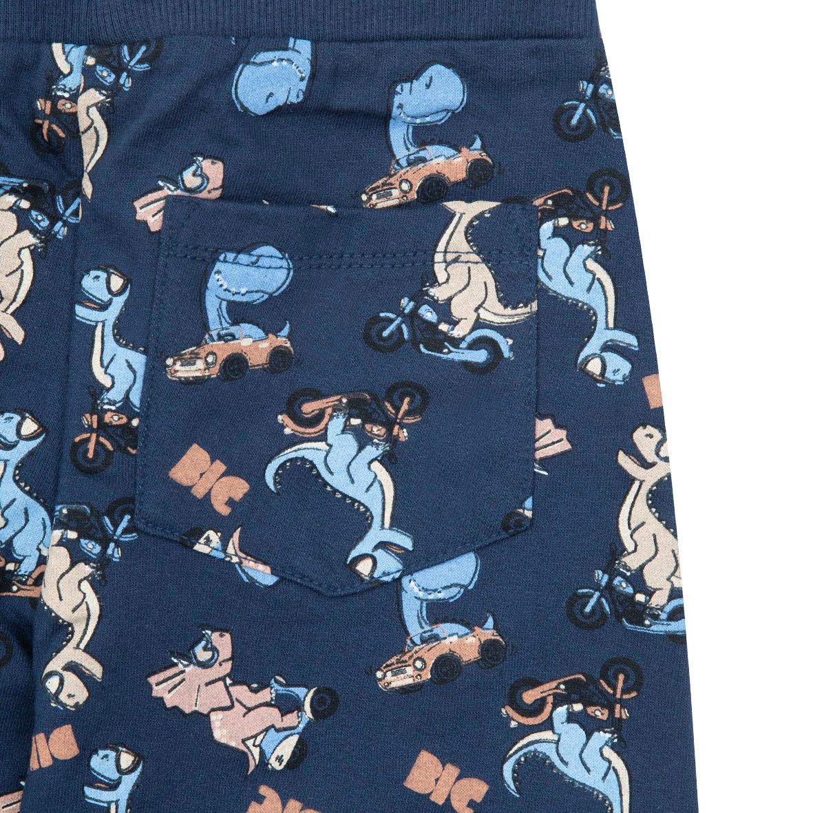 Pantalone bimbo blu stampa "dino" - Mawi