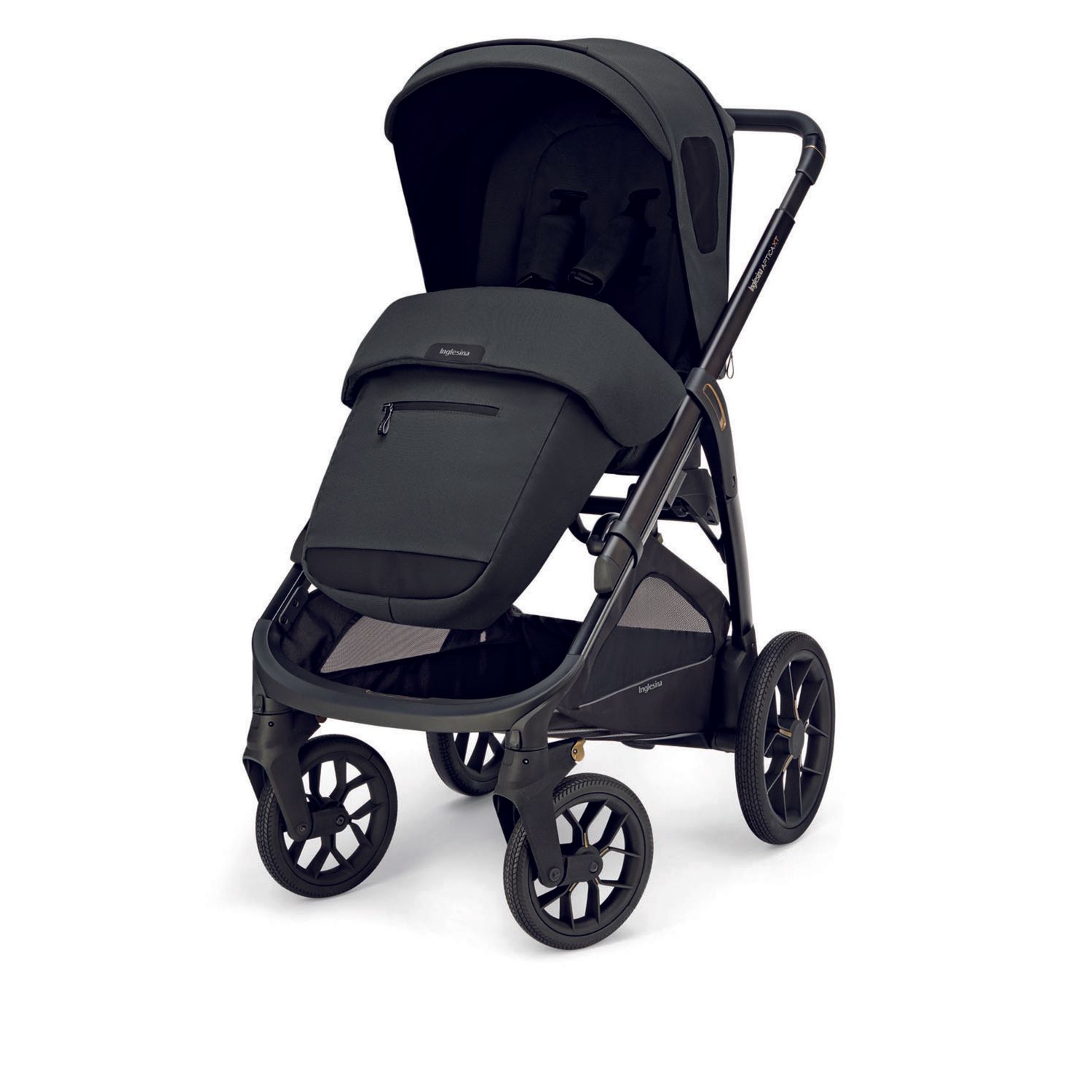 Aptica xt system quattro colore magnet grey con telaio nero e seggiolino auto darwin infant - inglesina - Inglesina