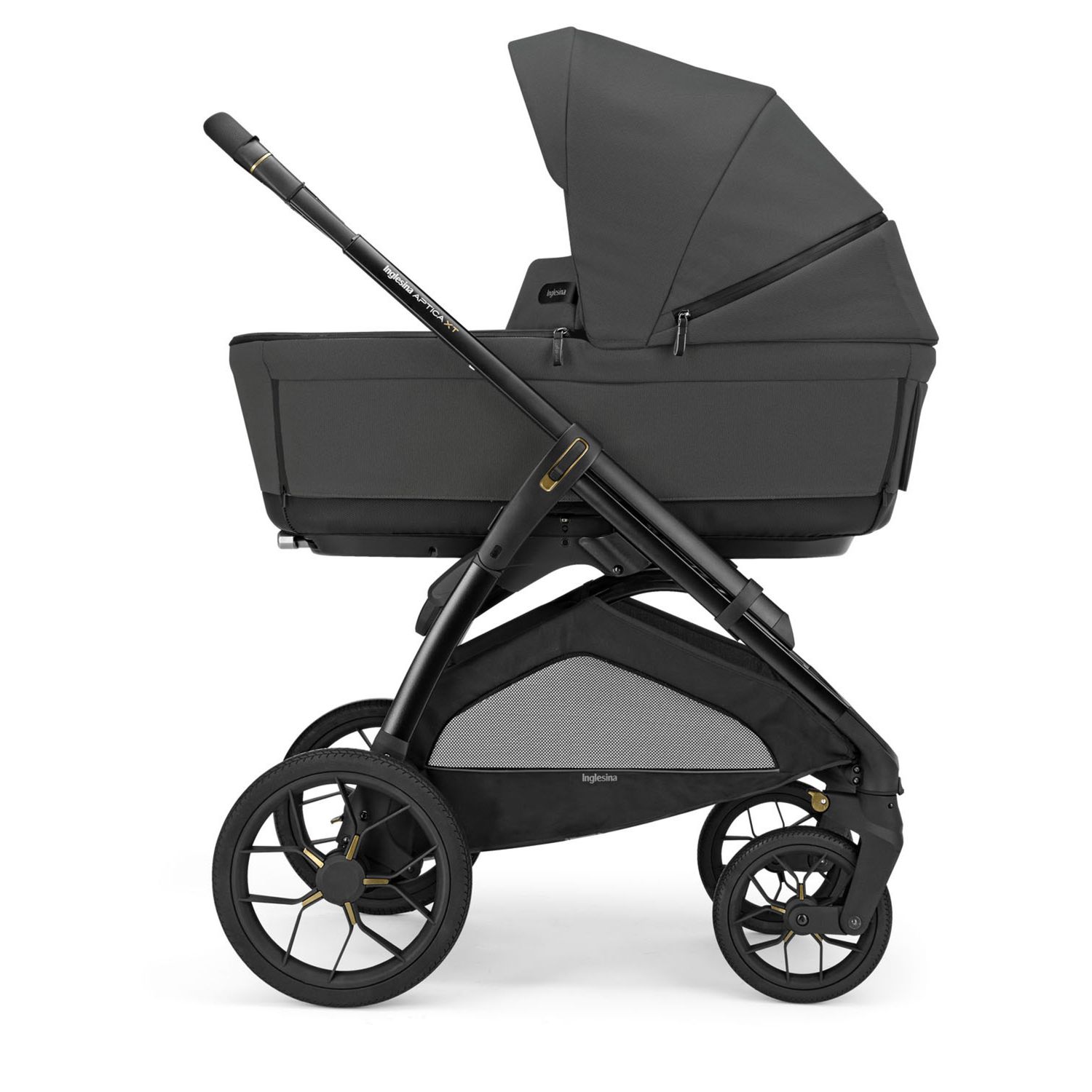 Aptica xt system quattro colore magnet grey con telaio nero e seggiolino auto darwin infant - inglesina - Inglesina