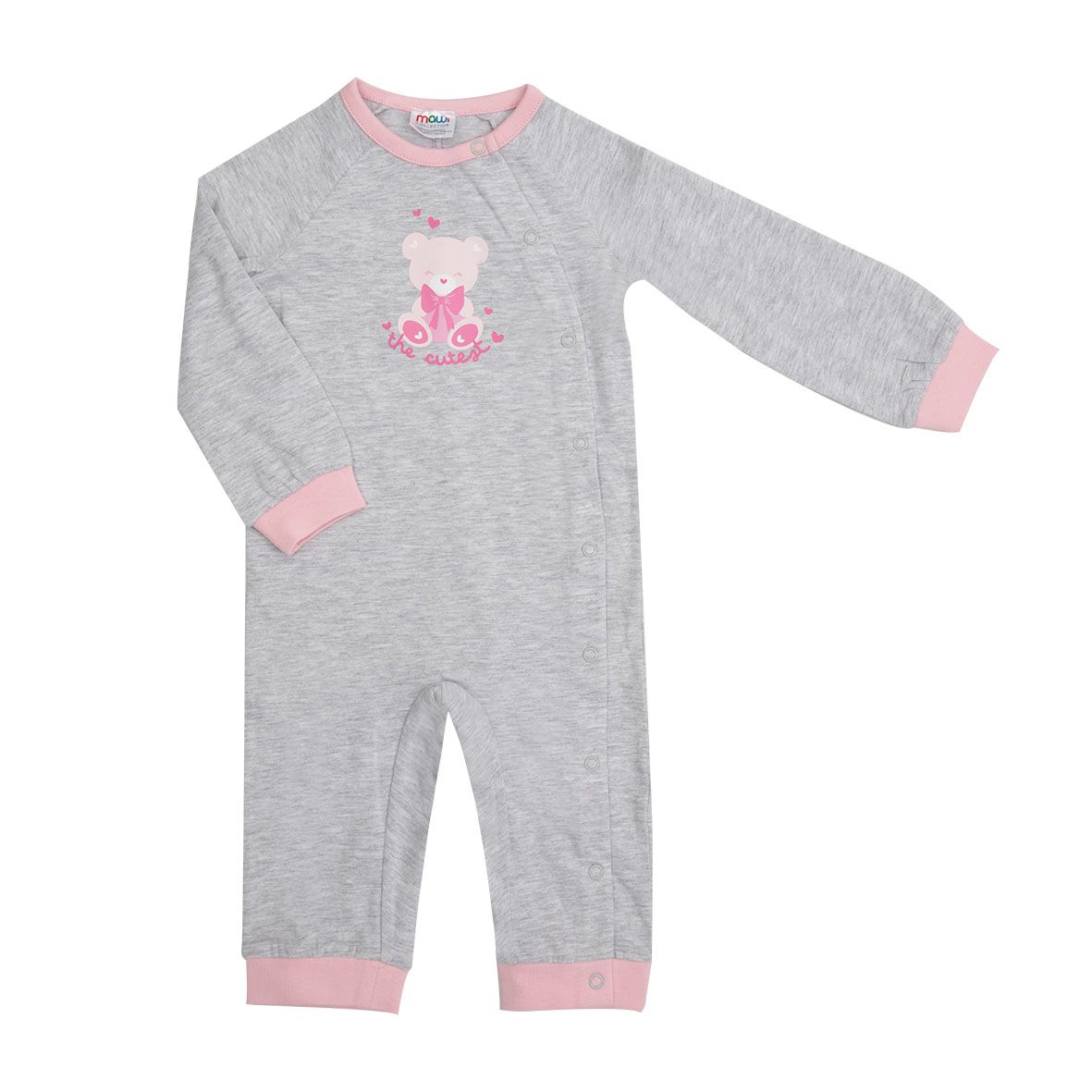 Pigiama intero bimba grigio orsetto - Mawi