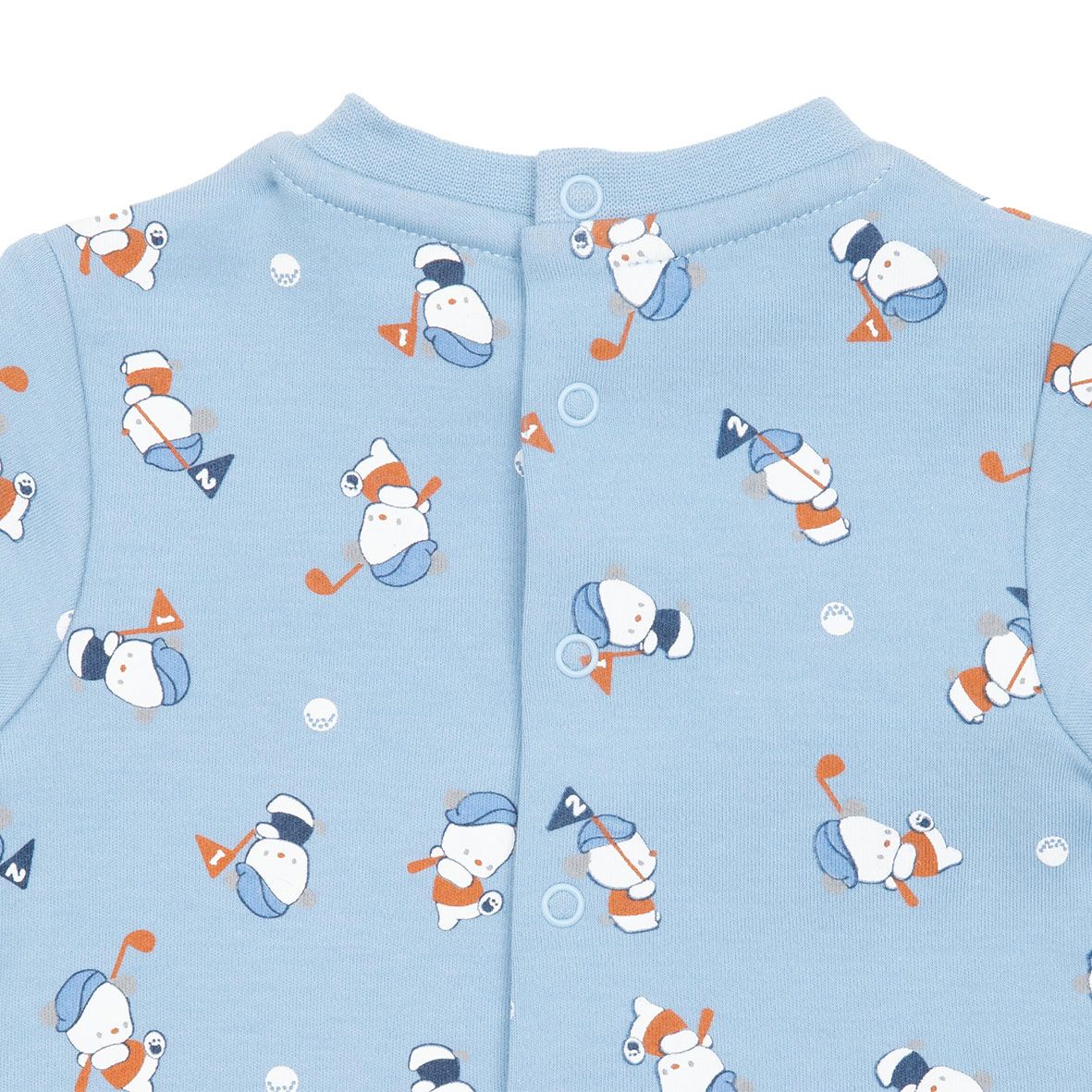 Tenera tutina interlock bimbo azzurra stampa animaletti - Mawi