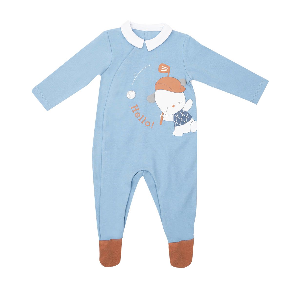 Tenera tutina interlock bimbo azzurra apertura totale - Mawi