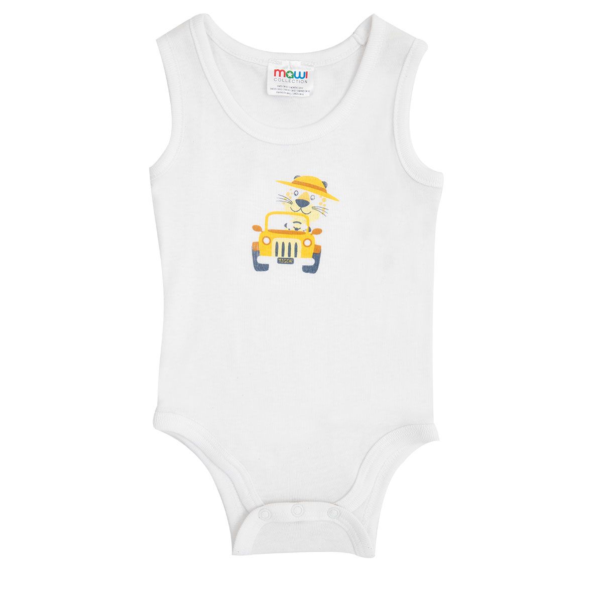 Body spalla larga neonato tigre - Mawi