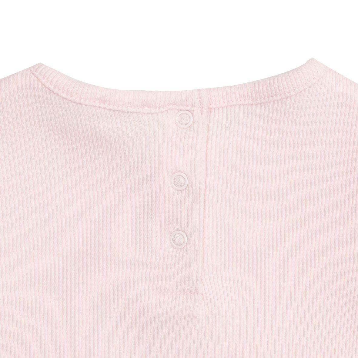 T-shirt costina manica lunga bimba rosa - Mawi