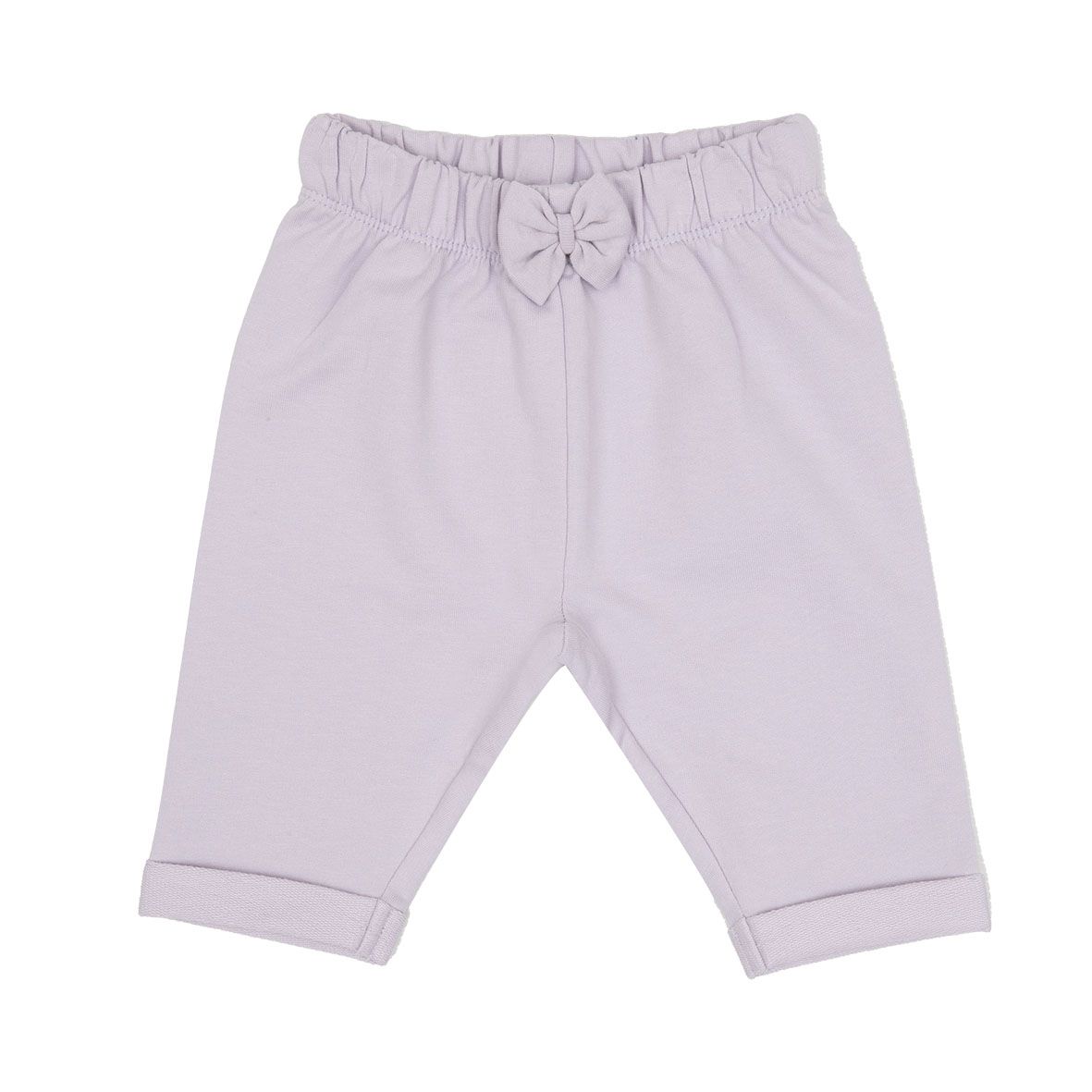 Pantalone felpato bimba lilla con fiocco - Mawi