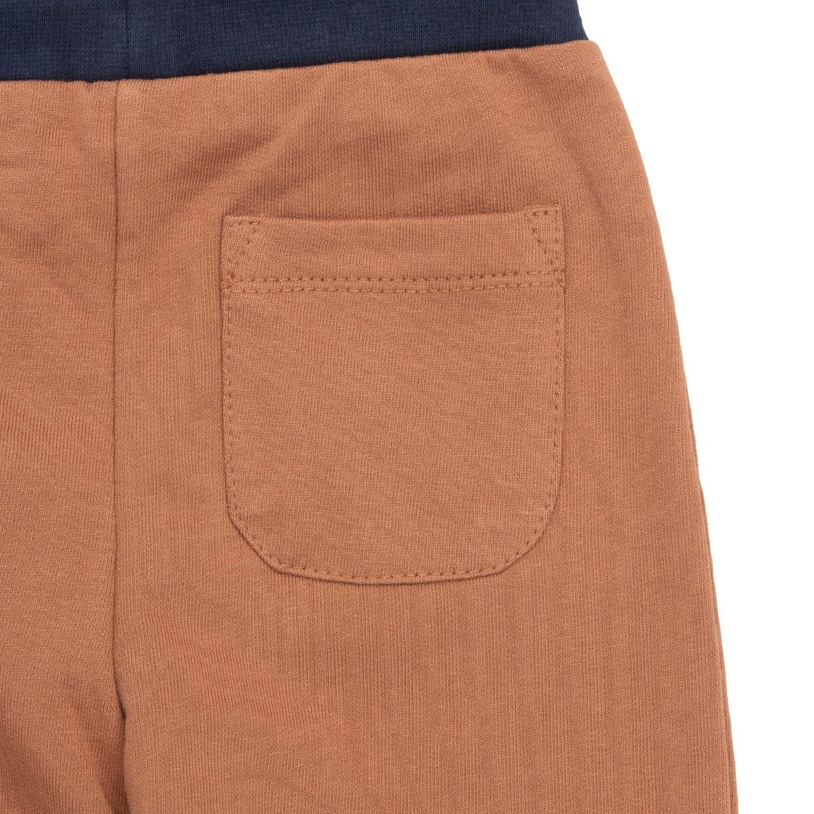 Pantalone french terry bimbo marrone - Mawi