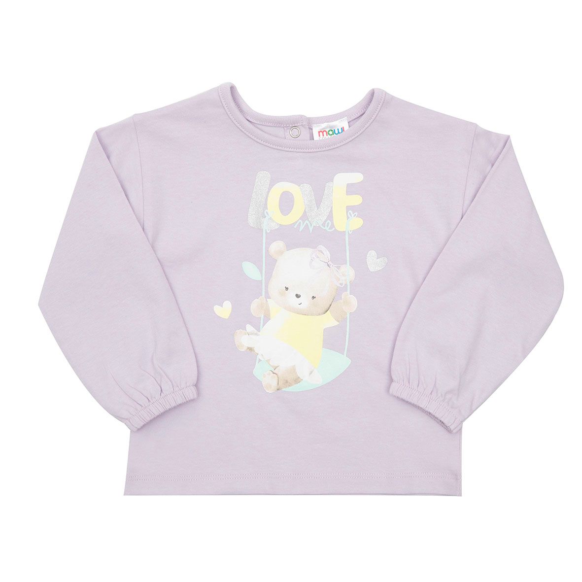 Maglia lilla bimba orsetto - Mawi