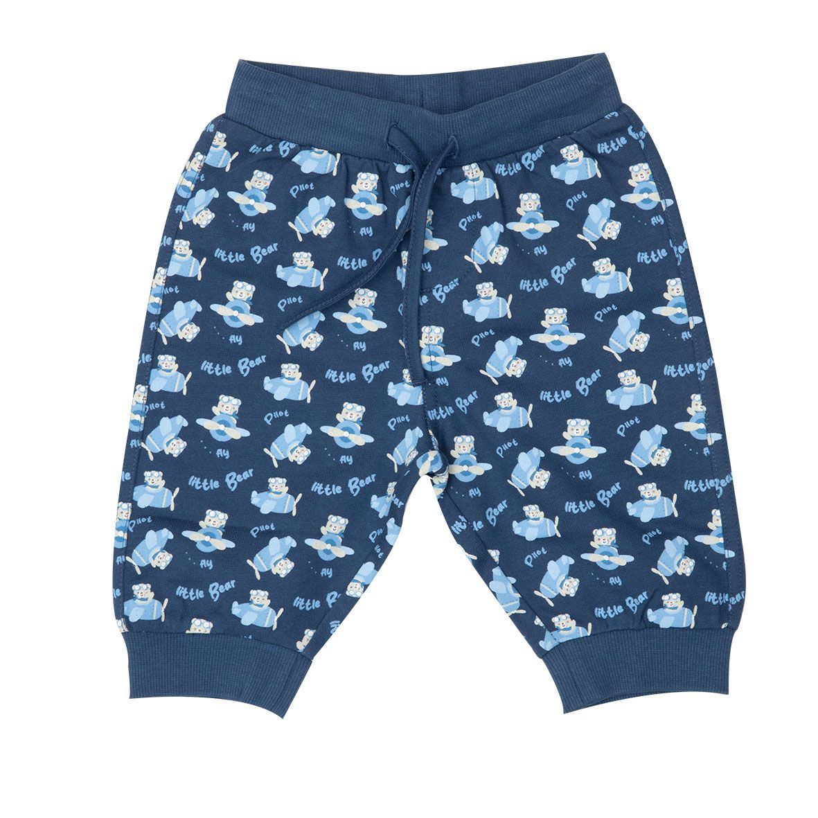 Pantalone french terry bimbo blue stampato - Mawi