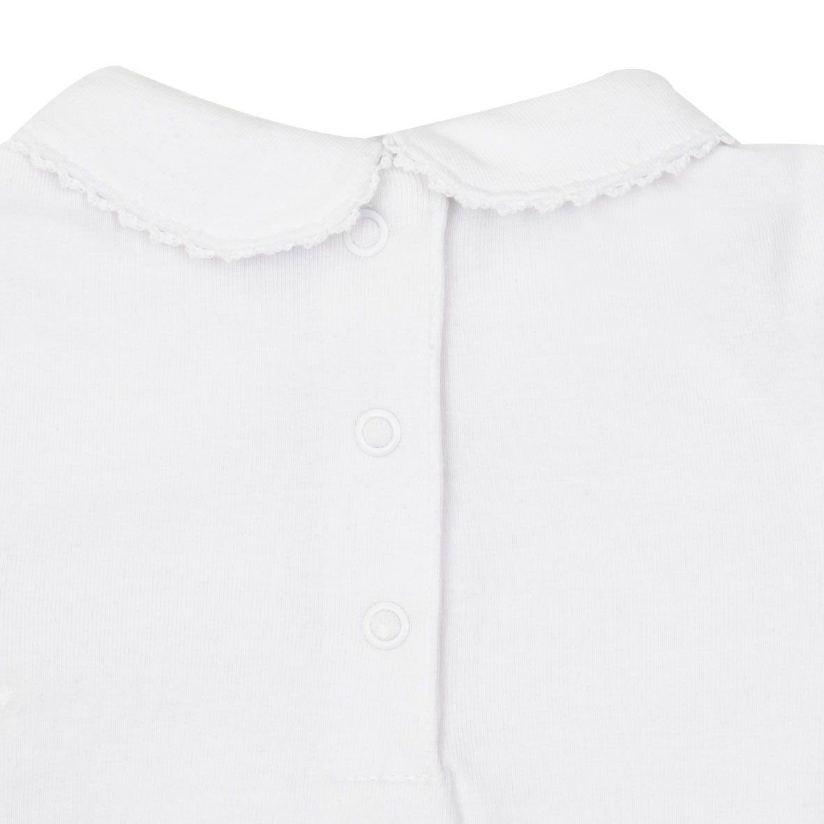 Body jersey stretch bimba bianco stampa piccola - Mawi