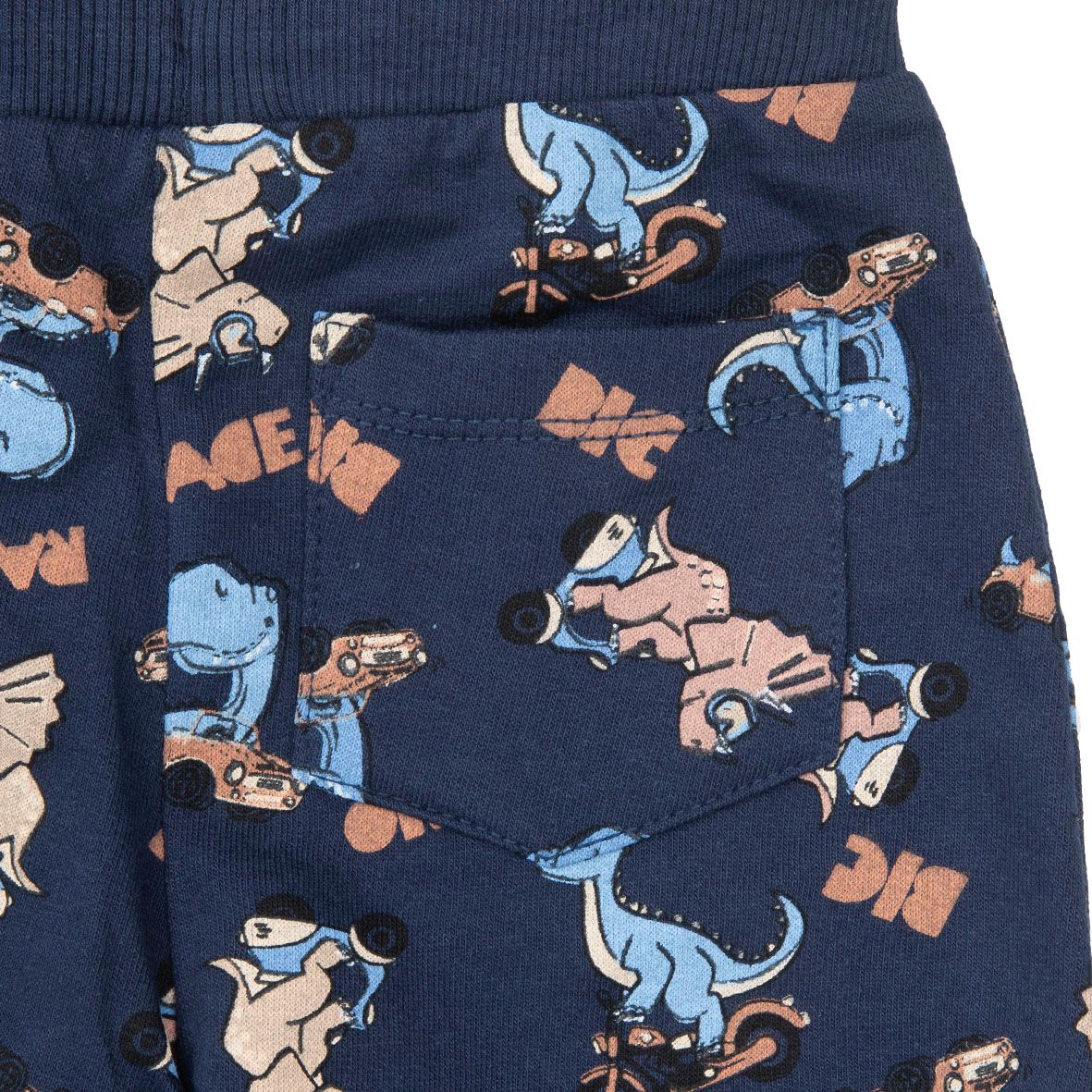 Pantalone bimbo blue stampa "dino" - Mawi