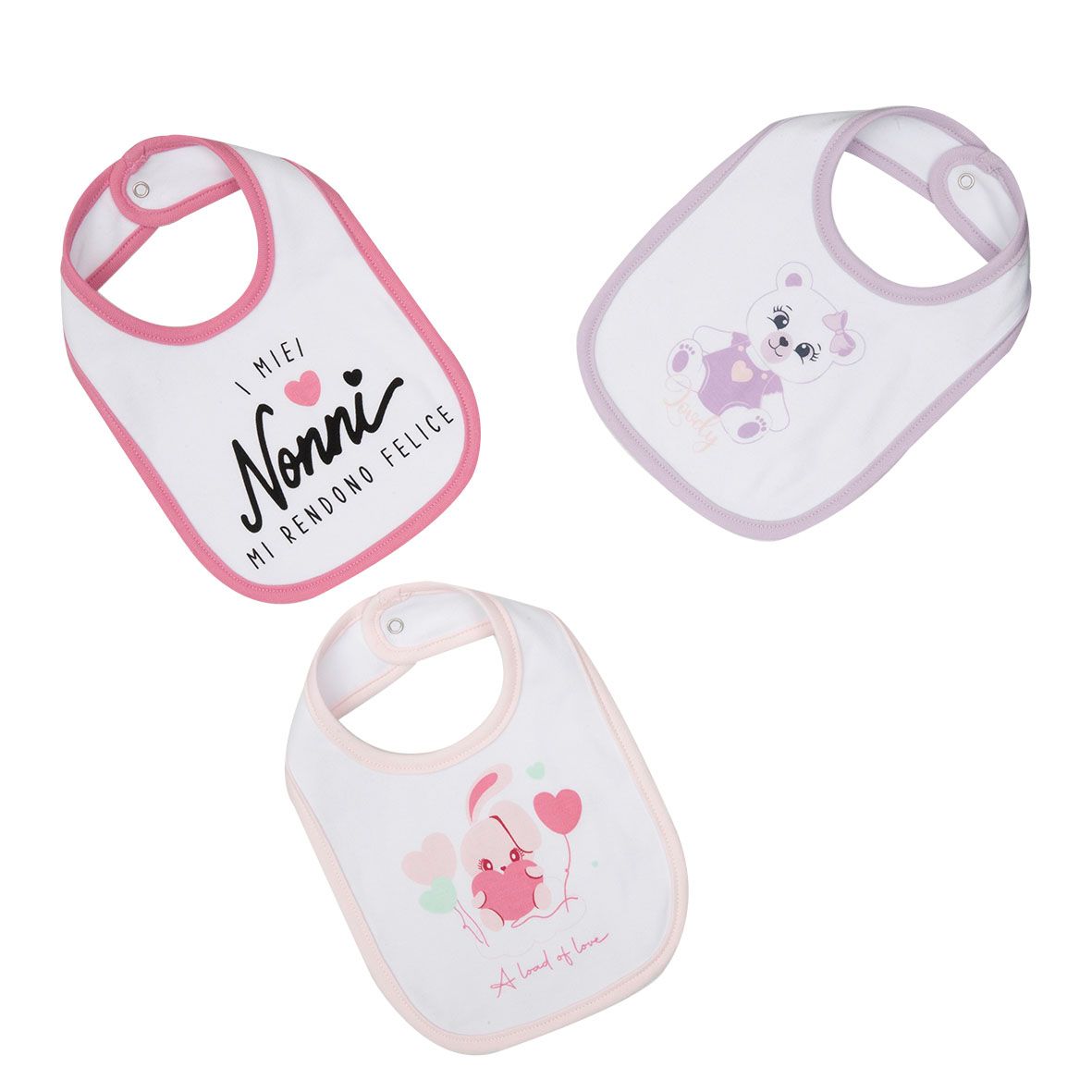 Pack 3 bavaglini neonata - Mawi