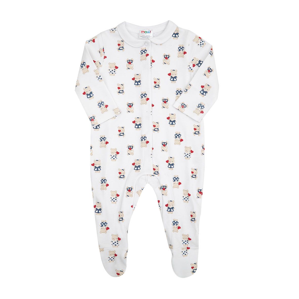 Tutina neonata orsetti allover - Mawi