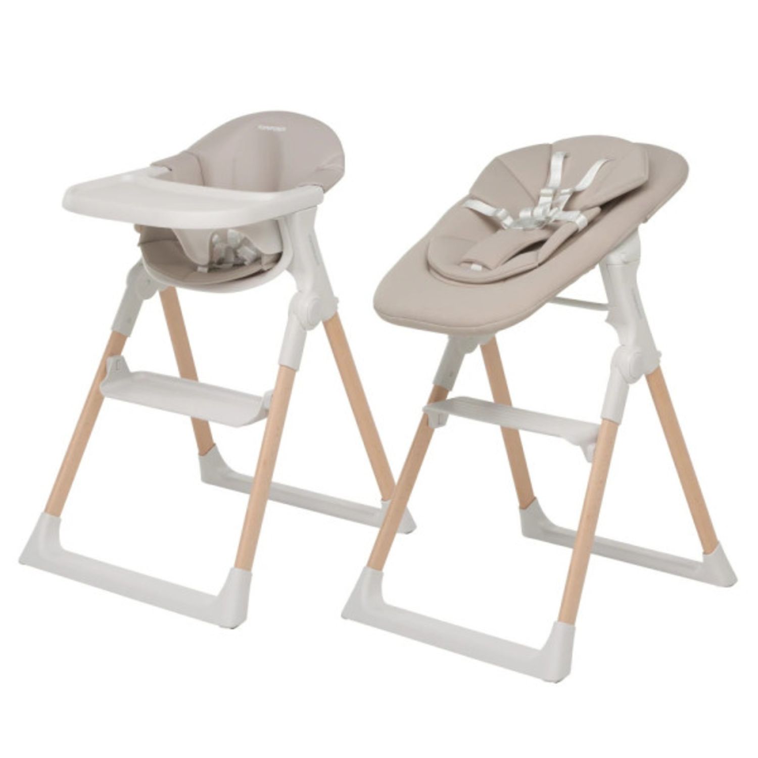 Seggiolone pappa con sdraietta 2 in 1 kidsmenu sand - foppapedretti - Foppapedretti