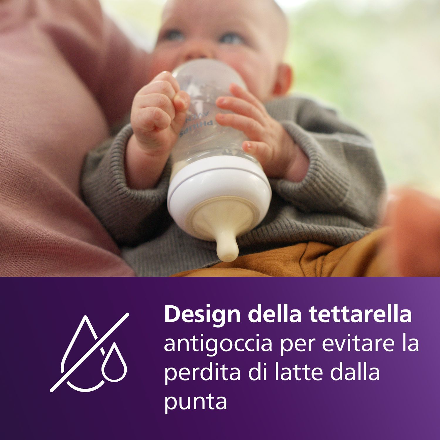 Biberon natural response 330 ml, con tettarella flusso 4 (veloce). età consigliata: 6m+. biberon 1 pz: scy906/01 - philips avent - Avent