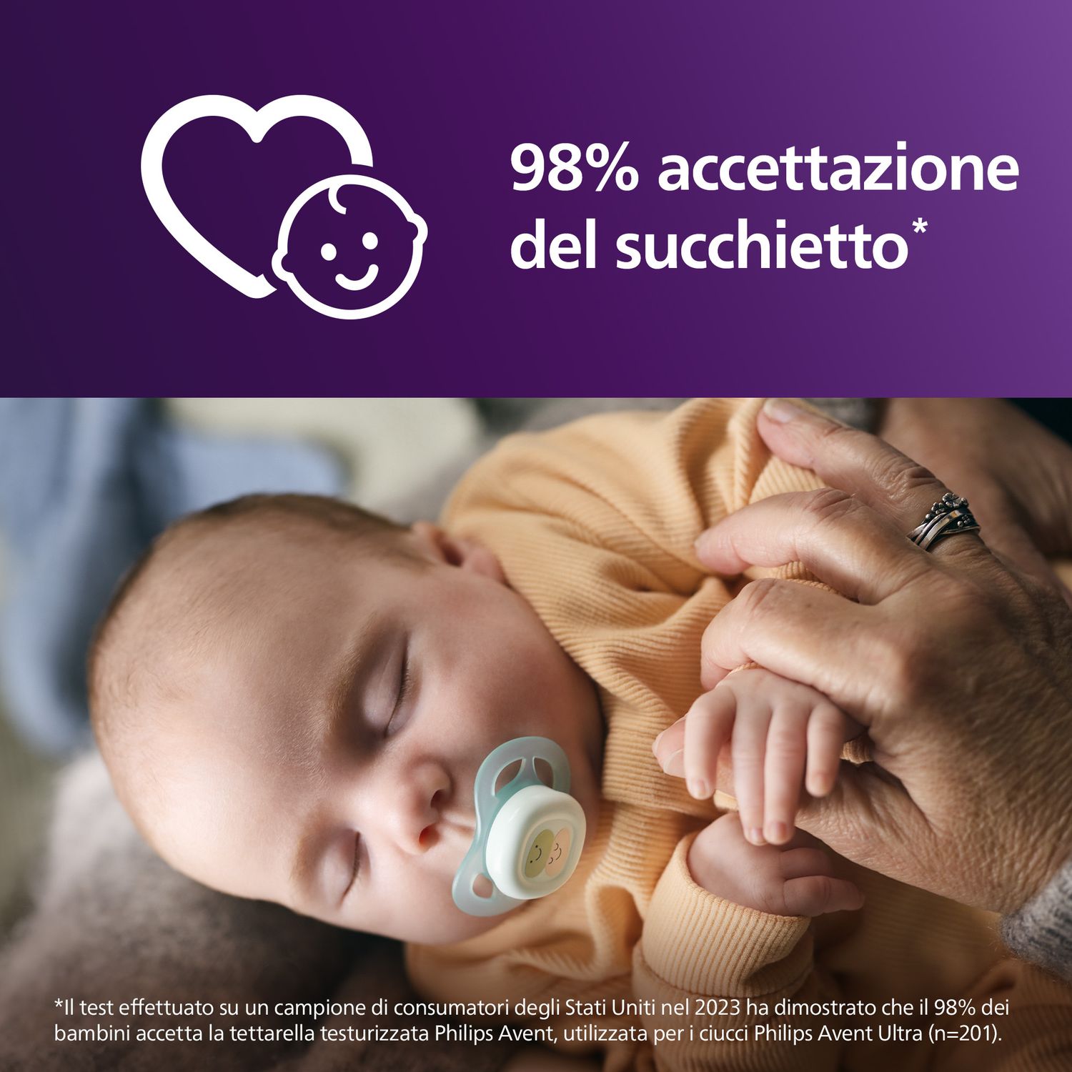 Succhietti ultra start 0-2m pastello verde e blu con decorazioni, a base vegetale - set da 2 ciucci - philips avent - Avent