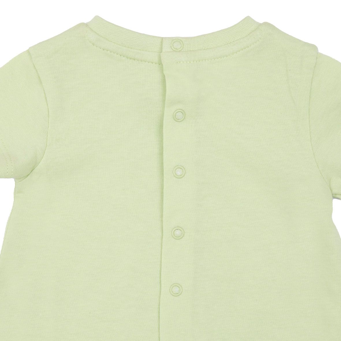 Pagliaccetto jersey bimbo verde chiaro animaletti - Mawi