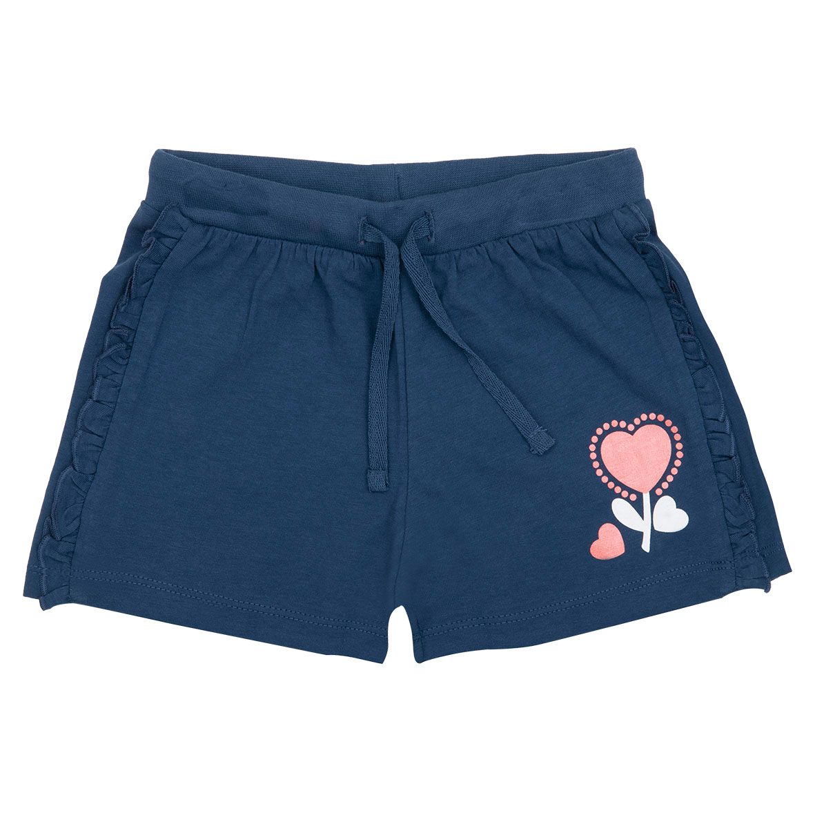 Short bimba blu con frills - Mawi