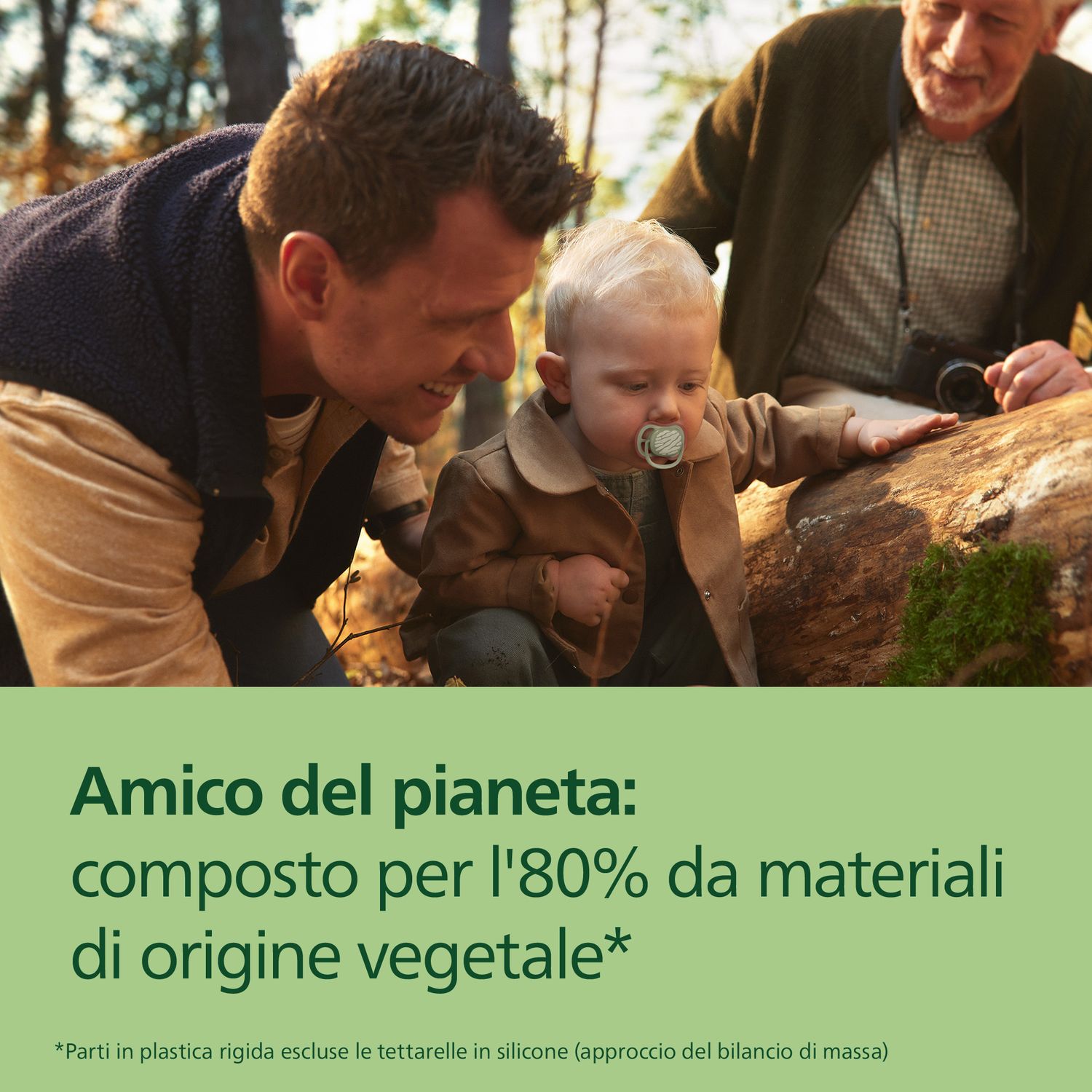 Succhietti ultra air 18m+ pastello verde e giallo con foglie, a base vegetale - set da 2 ciucci - philips avent - Avent