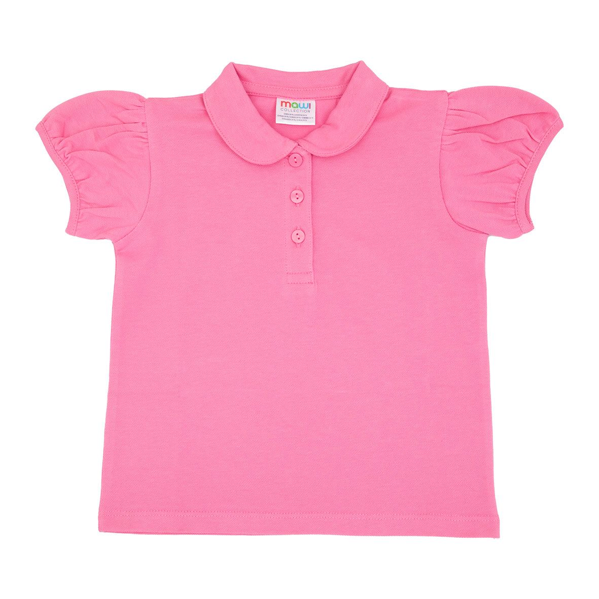 Polo stretch bimba rosa - Mawi