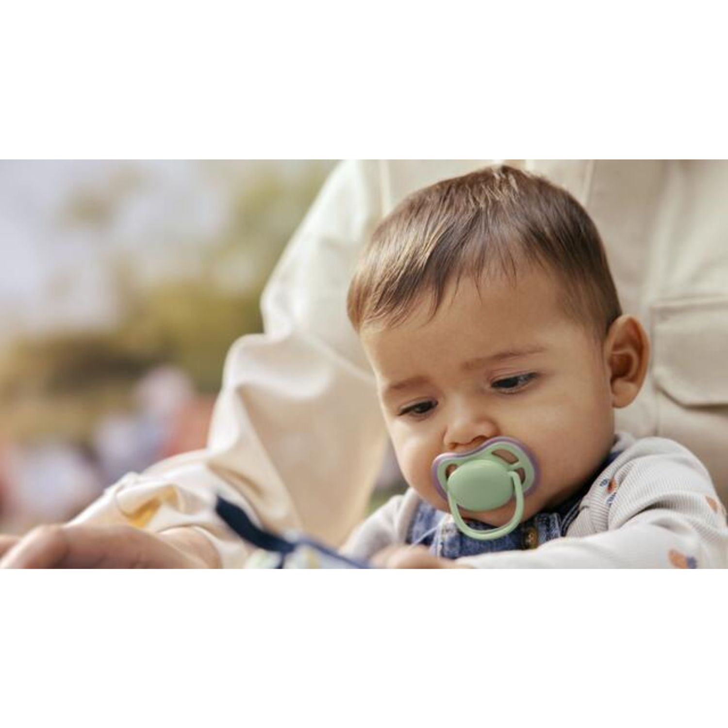 Succhietti ultra air 6-18m verde e rosa, a base vegetale - set da 2 ciucci - philips avent - Avent