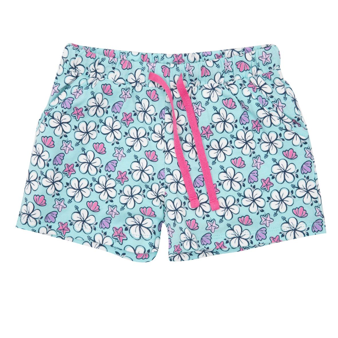 Short jersey bimba azzurro stampato - Mawi