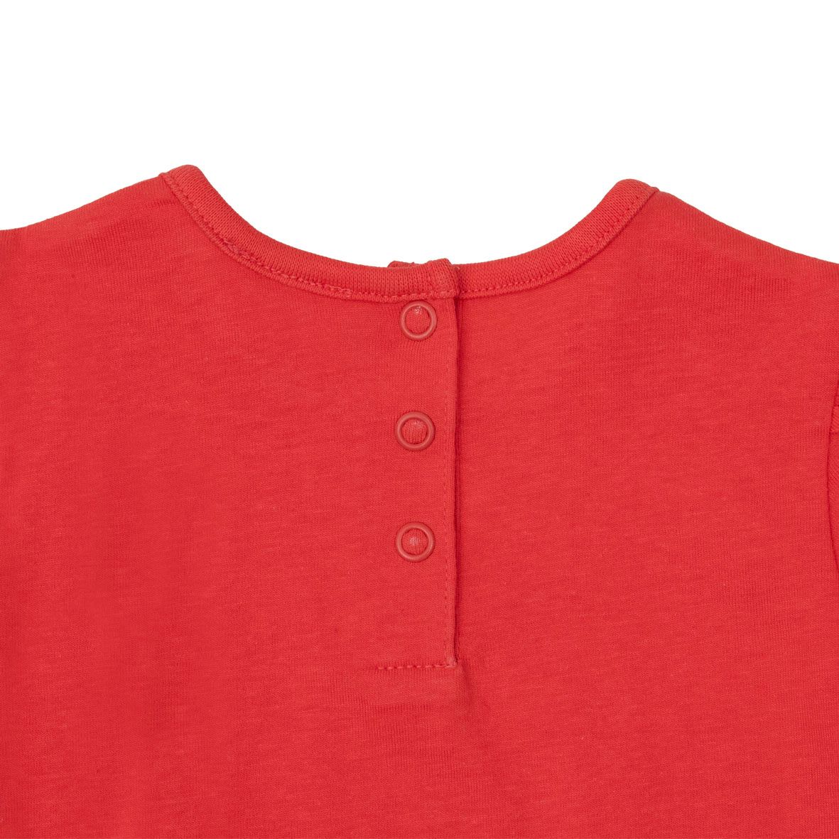 T-shirt jersey bimba corallo stampa gattino - Mawi