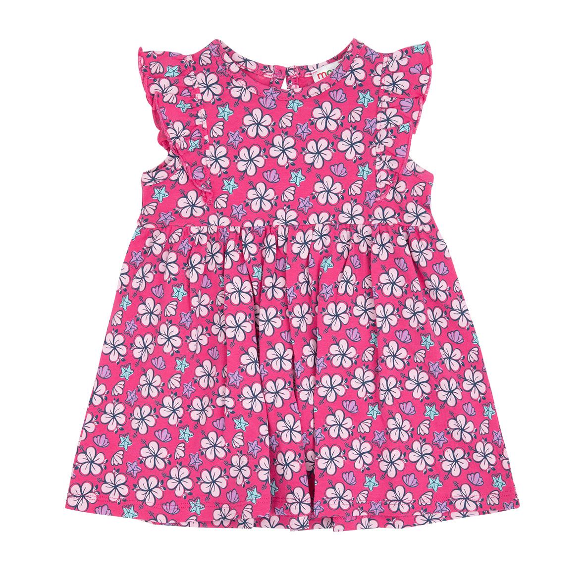 Abito jersey bimba rosa stampato - Mawi