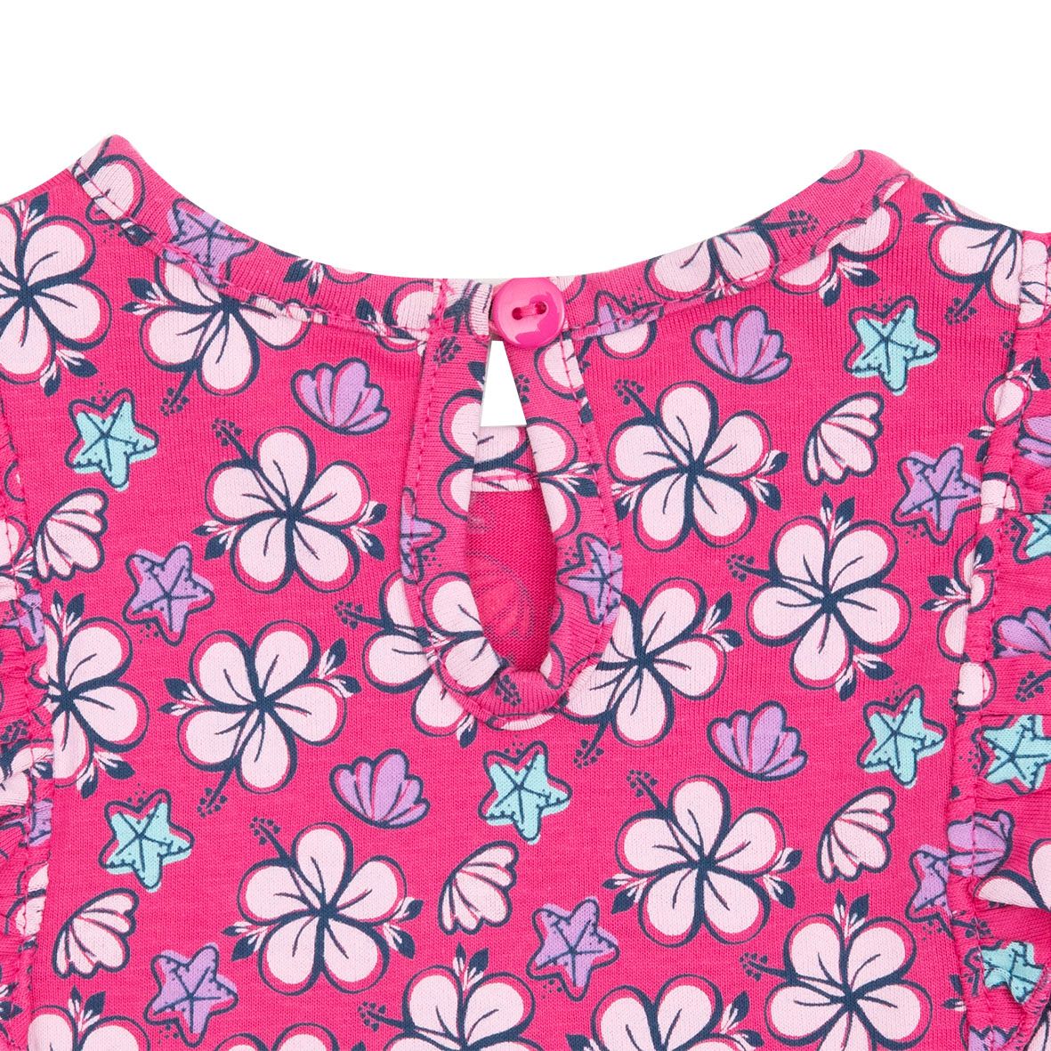 Abito jersey bimba rosa stampato - Mawi