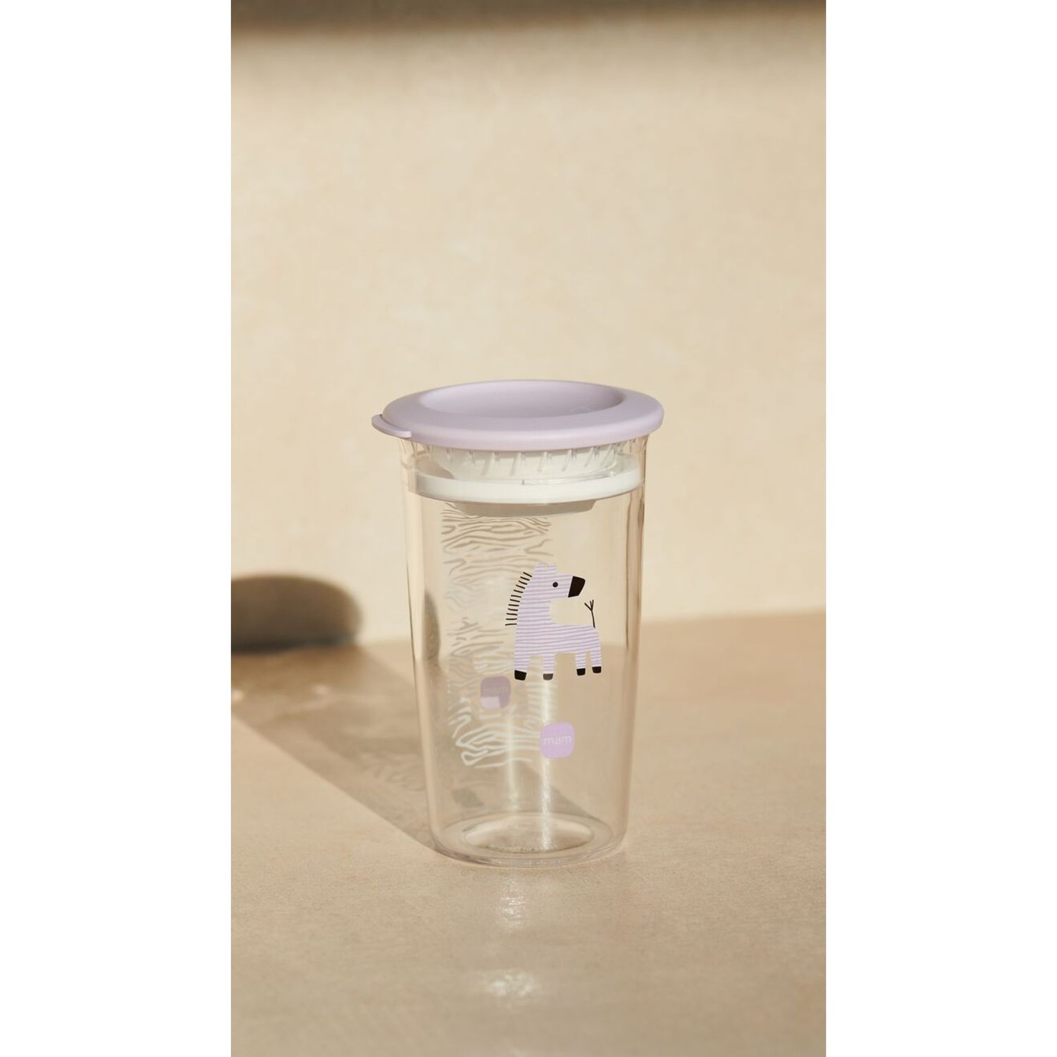 Tazza bambini easy to drink cup 360° (290 ml), 8m+ con valvola antigoccia, rosa - mam - Mam