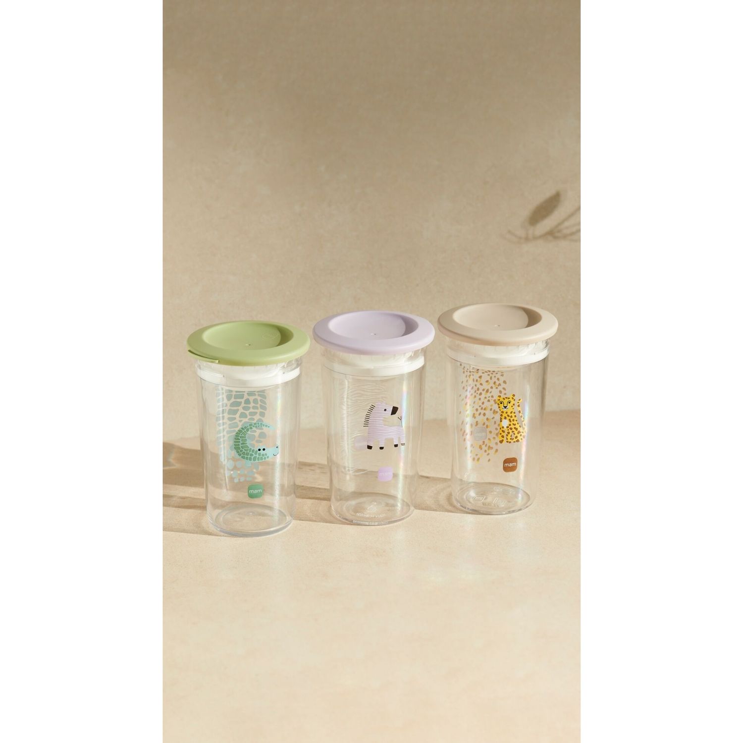 Tazza bambini easy to drink cup 360° (290 ml), 8m+ con valvola antigoccia, azzurro-verde - mam - Mam