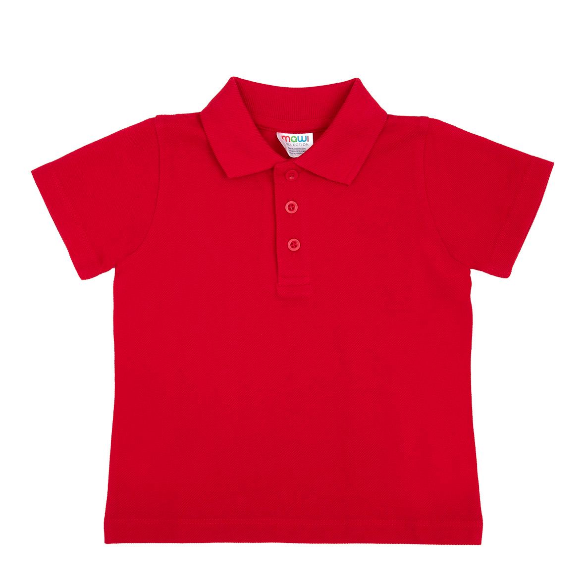 Polo manica corta basic bimbo rossa - Mawi