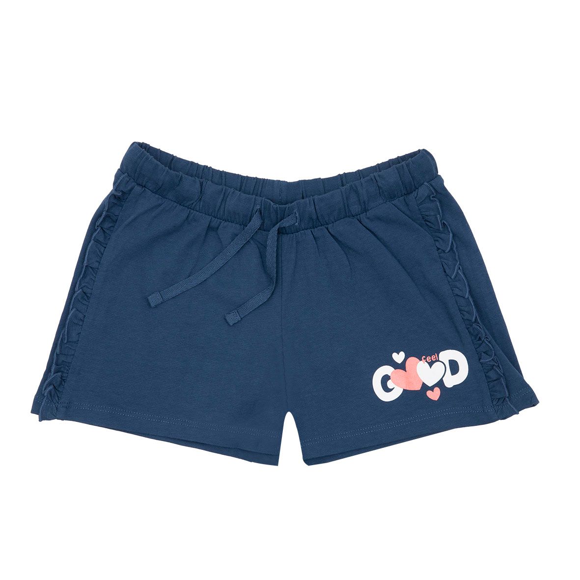 Short bimba blu con frills - Mawi