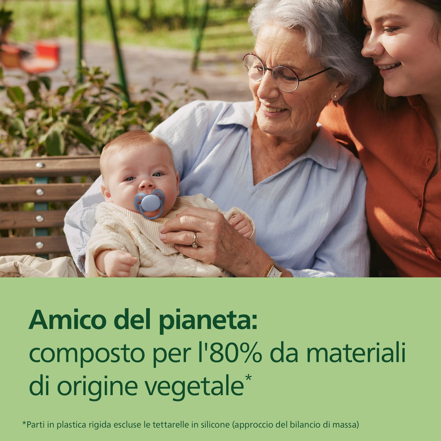 Succhietti ultra soft 0-6m pastello blu e verde, a base vegetale - set da 2 ciucci - philips avent - Avent