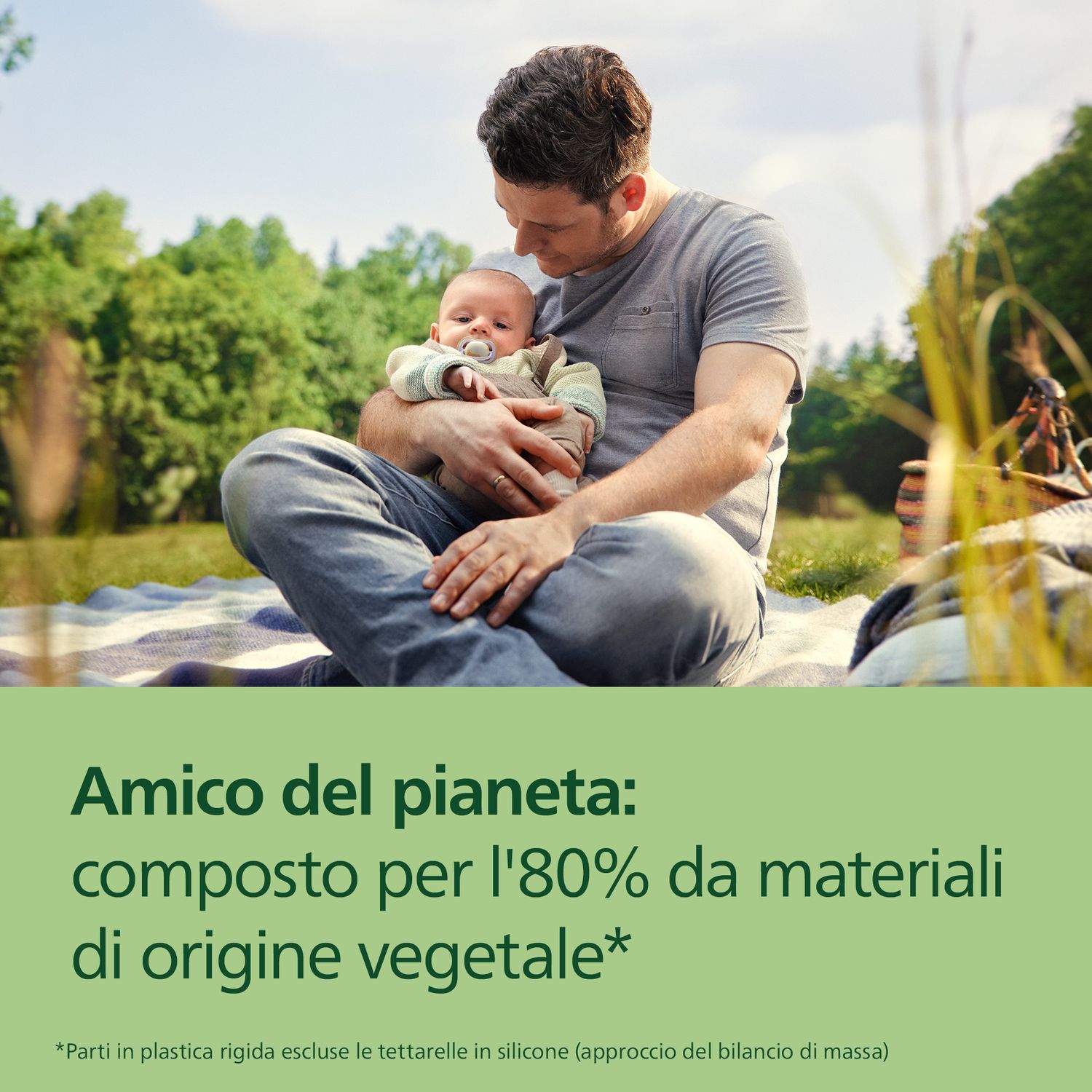 Succhietti ultra air night 0-6m farfalla e bruco, a base vegetale - set da 2 ciucci - philips avent - Avent