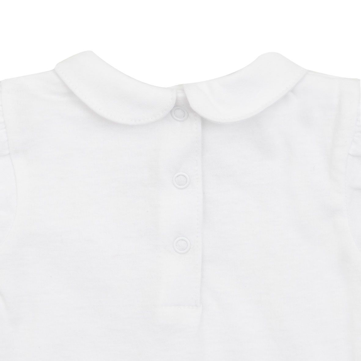 Body manica corta bimba bianco "fiocchetto" - Mawi