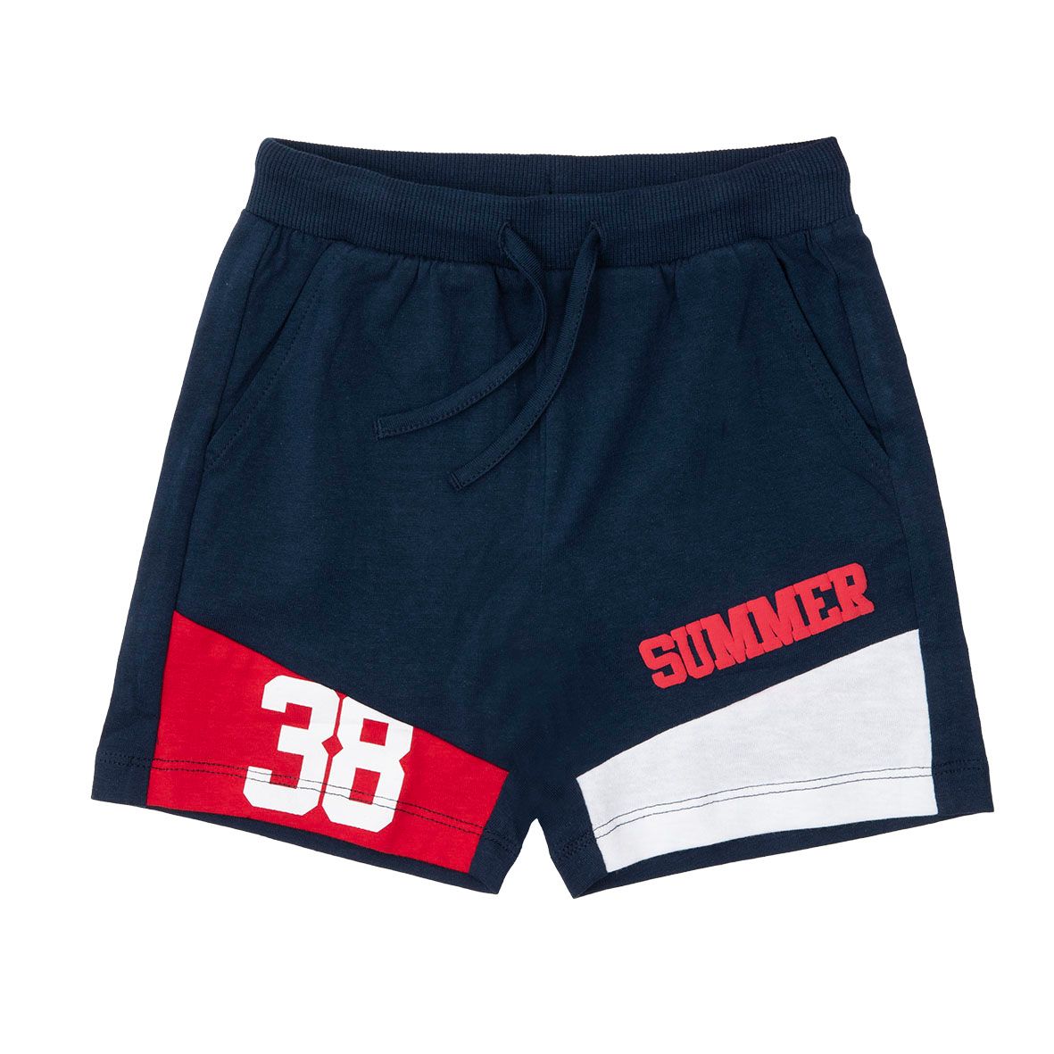 Short jersey bimbo blu/rosso - Mawi