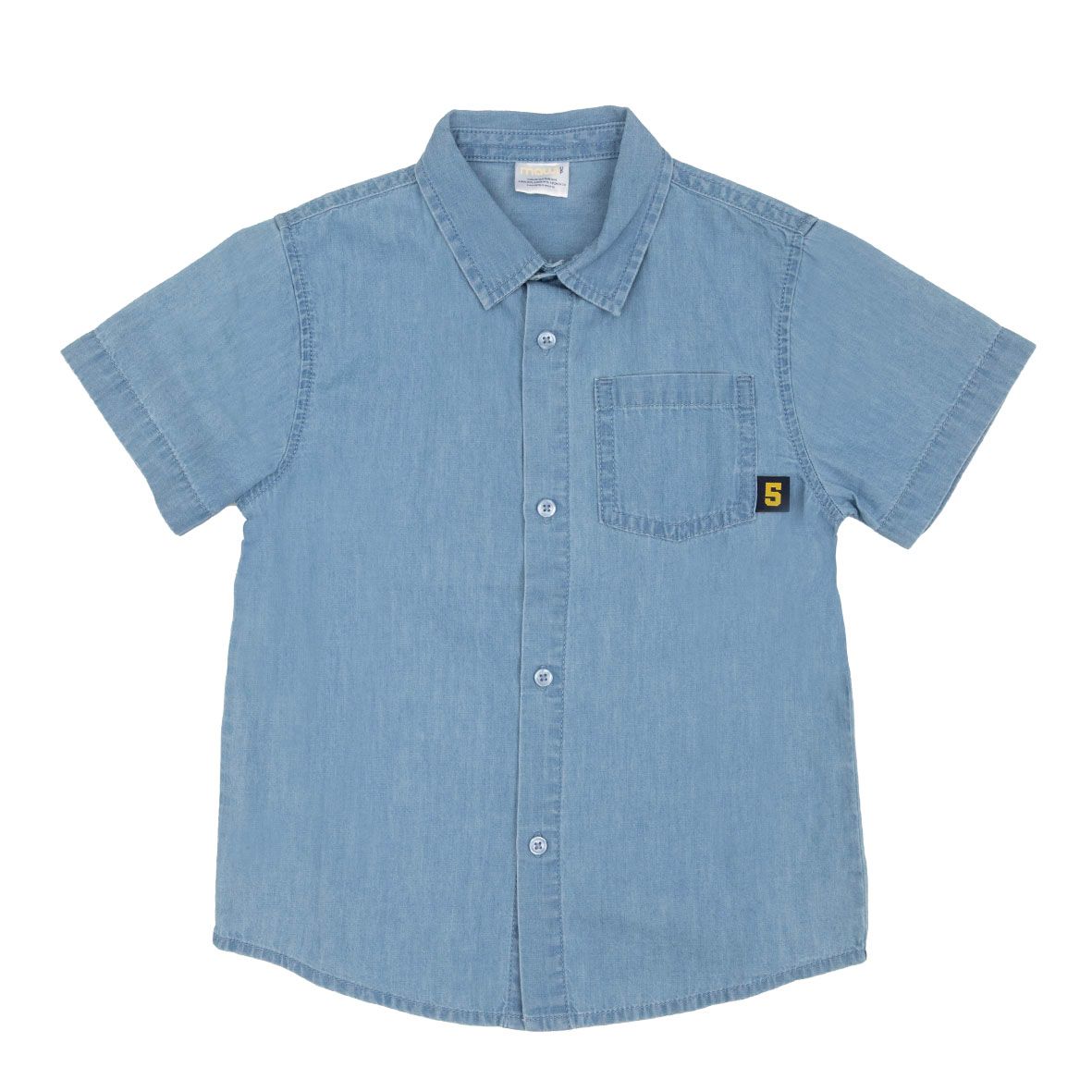 Camicia maniche corte bimbo denim - Mawi