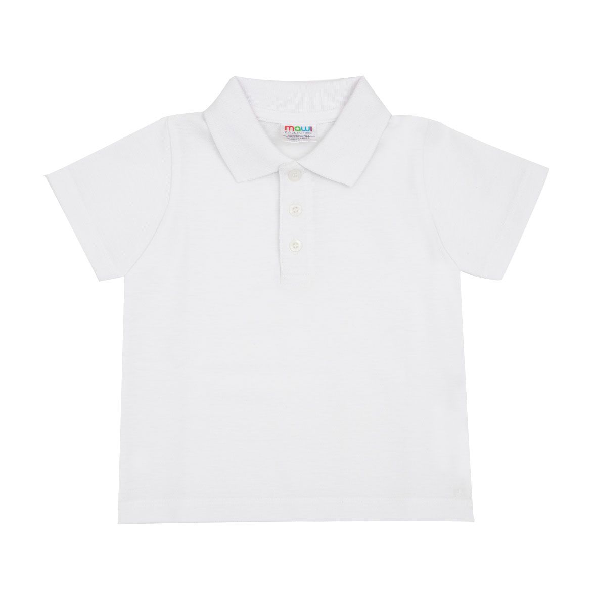 Polo manica corta basic bimbo bianca - Mawi