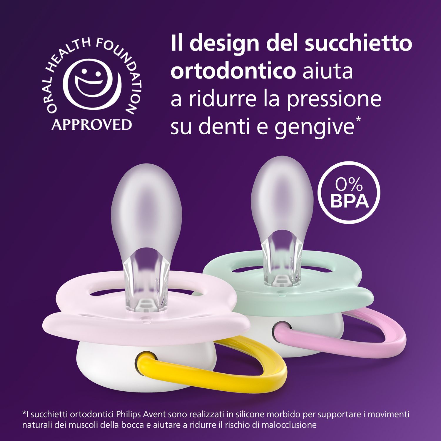 Succhietti ultra air collection 0-6m uccellino e fragola, a base vegetale - set da 2 ciucci - philips avent - Avent