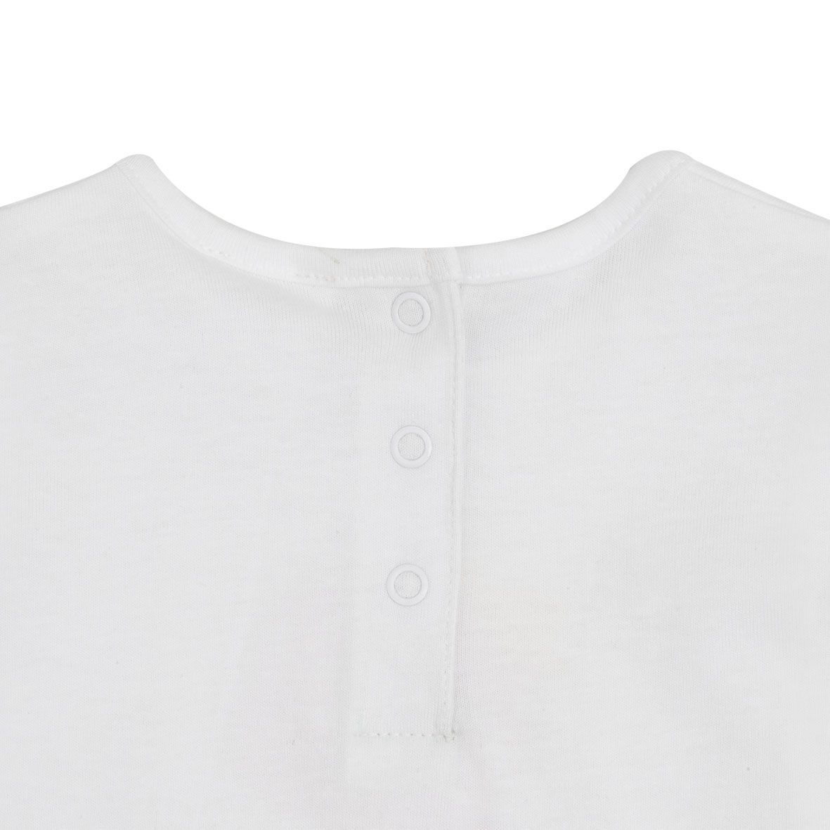 T-shirt jersey bimba bianca stampata - Mawi