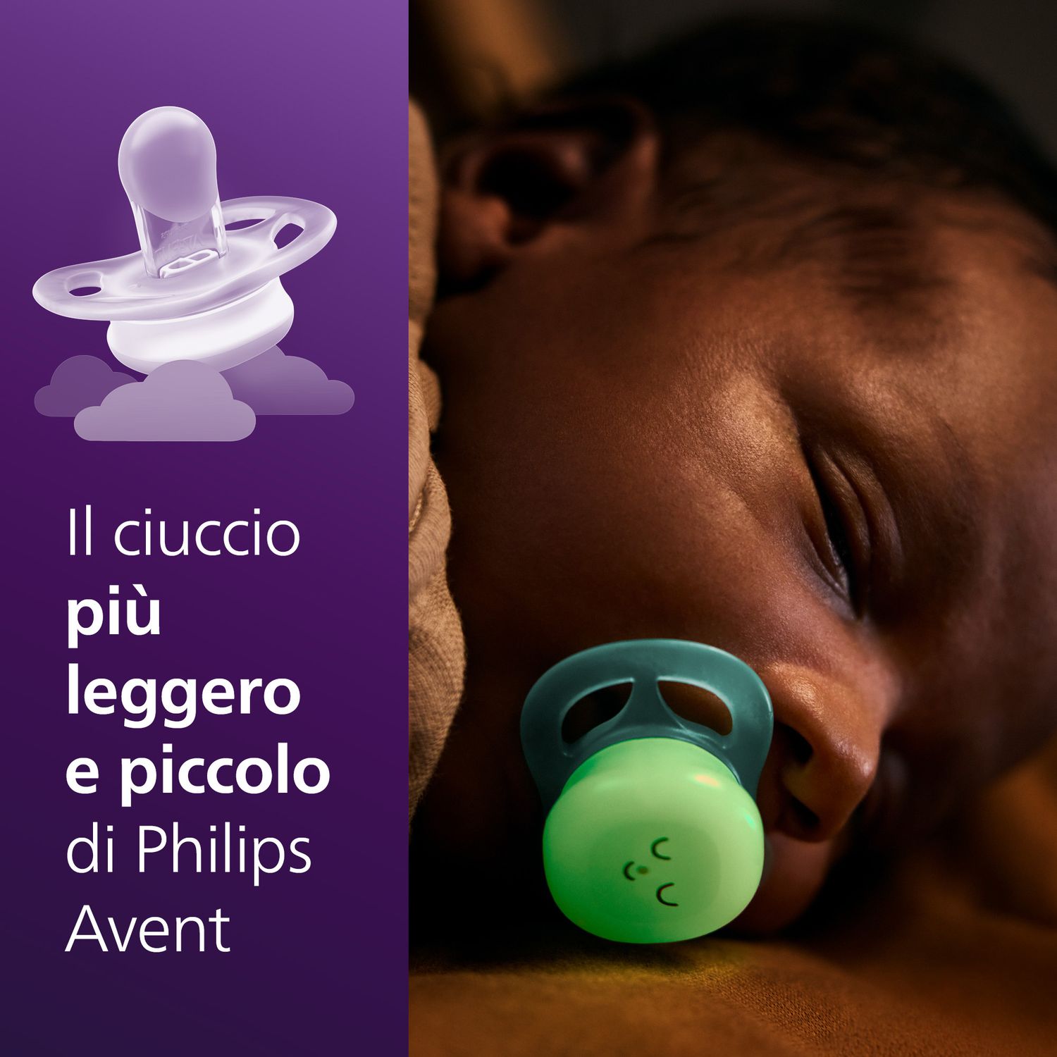 Succhietti ultra start 0-2m night pastello verde e blu smile e sleep, a base vegetale - set da 2 ciucci - philips avent - Avent