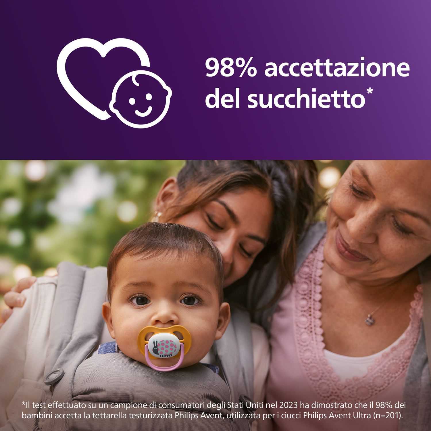 Succhietti ultra air collection 6-18m fiore e coccinella, a base vegetale - set da 2 ciucci - philips avent - Avent