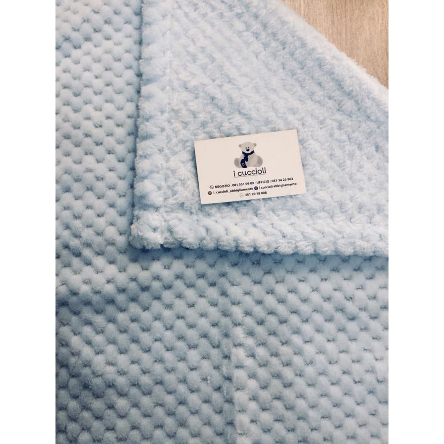 Coperta letto coral tinta unita cielo - bruco bruco - BRUCO BRUCO