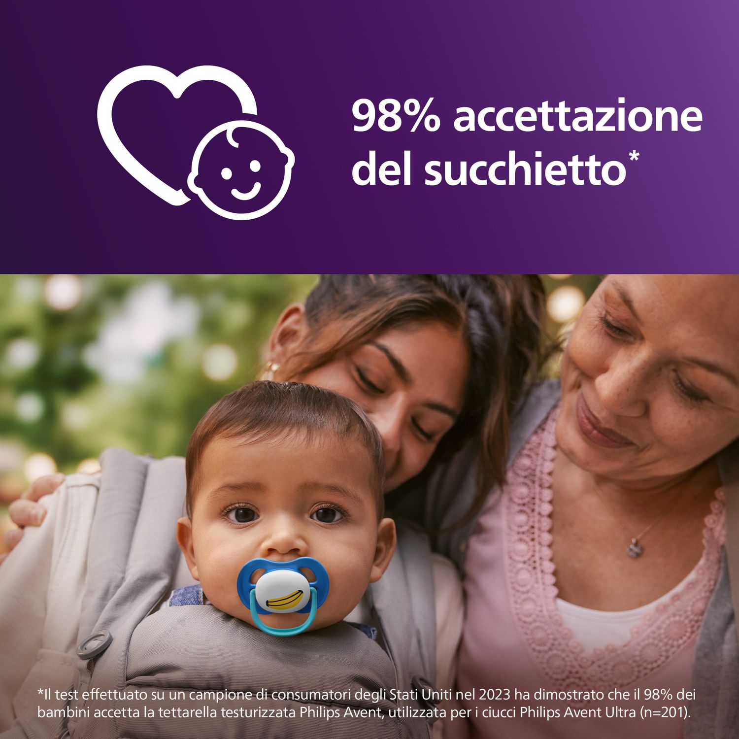 Succhietti ultra air collection 6-18m scimmia e banana, a base vegetale - set da 2 ciucci - philips avent - Avent