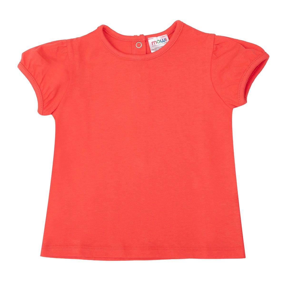 T-shirt basic bimba corallo - Mawi
