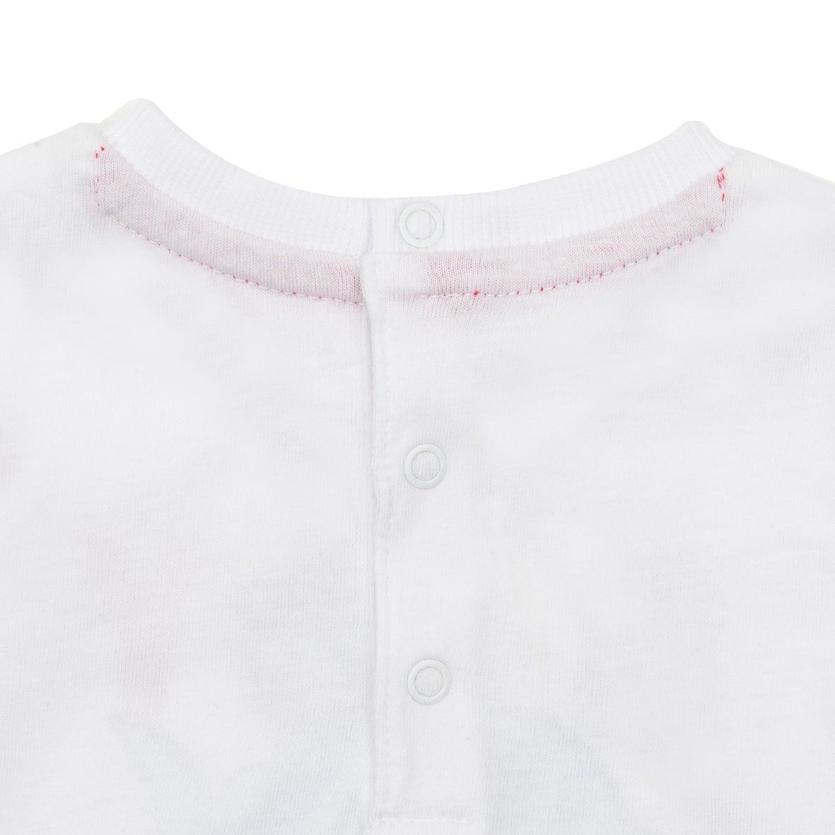 T-shirt jersey bimbo bianco stampa "baby bro" - Mawi